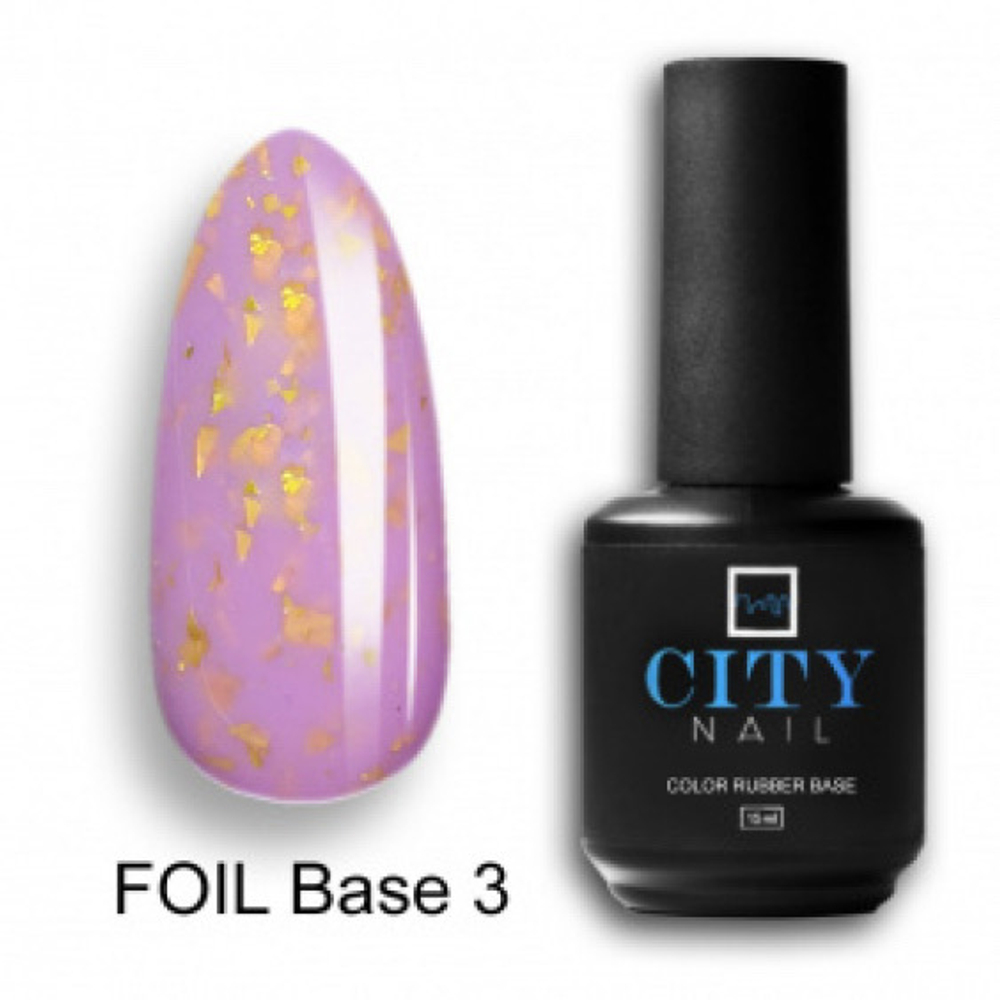 CITY-NAIL FOIL Base c поталью 15мл №3