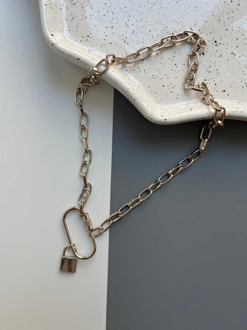 Цепь серебро LOCK