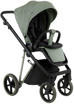 Детская коляска Roan Sol Vintage Luxury 2.0 3 в 1 с автокреслом Tutis Elo Black VIN 02/SG Sage Green/Sage/руч.Black