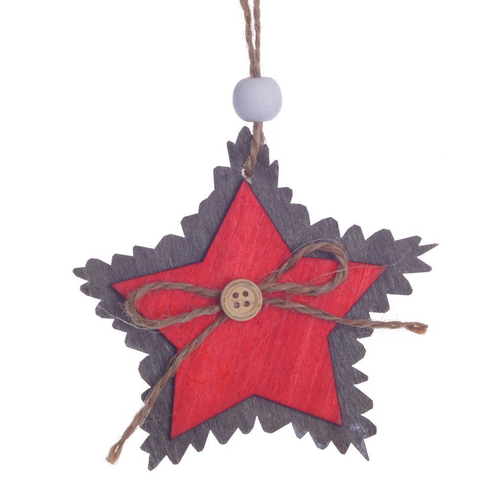 GAEM Украшение новогоднее "Сердце/Звезда/Елка", L10,5 W2 H10,5 см, 3в.