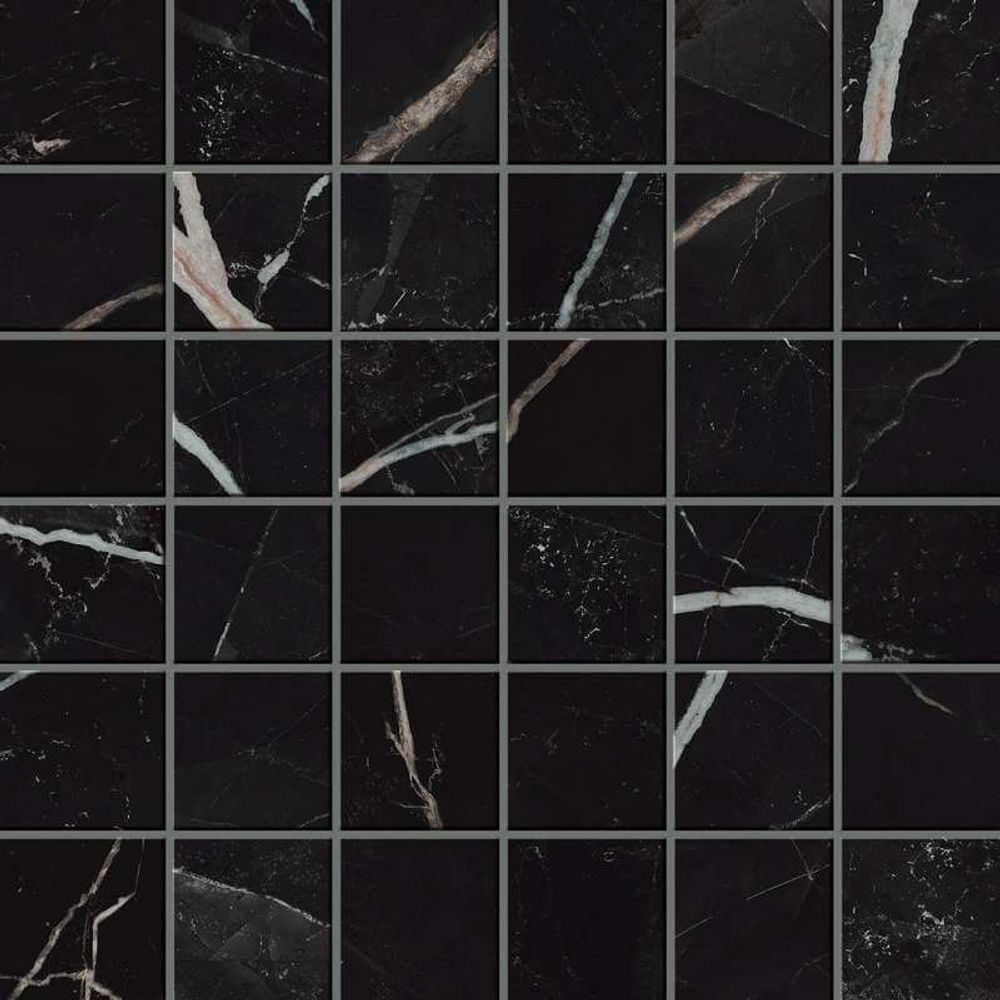 Мозаика Empire Calacatta Black Mosaic 30x30