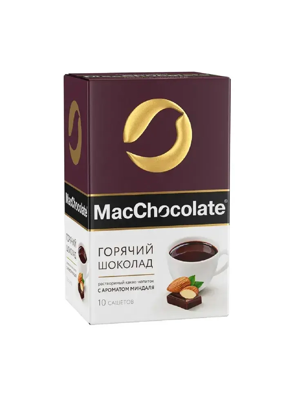 Горячий шоколад MacChocolate с миндалем, 10 шт