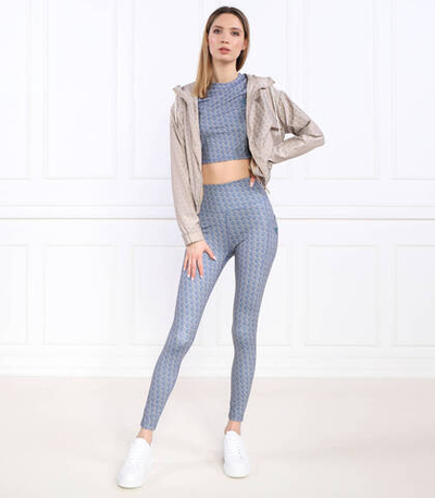 леггинсы logomania GUESS ACTIVE - голубой(V3GB02 MC03W)
