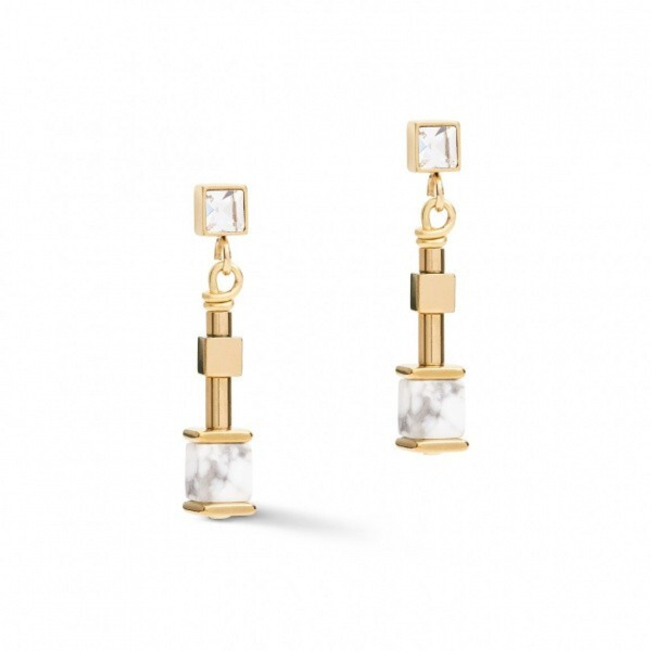 Серьги Coeur de Lion White 5055/21-1400 цвет белый, золотой