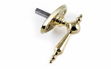 Ручка оконная латунная поворотная Капля