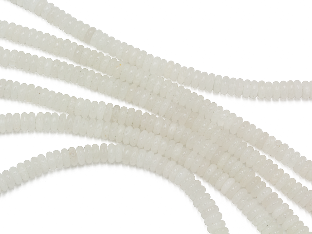 Нить бусин из кварца 6,5мм, рондель