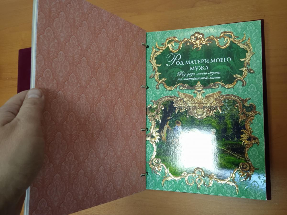 Альбом генеалогическое древо "Традиции", натуральная кожа
