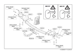 Фаркоп Brink (Thule) 529300 для Hyundai ix35 (2010 - 2015) / Kia Sportage (2010 - 2014)(паспорт и сертификат в комплекте)(без электрики)