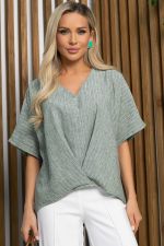 Блуза Свобода мысли (зеленая) Б13833-7М LT Collection