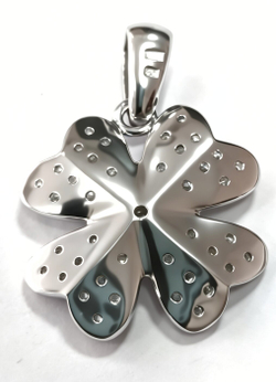 Ювелирная подвеска из серебра 925 пробы с фианитами