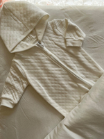 Одеяло-конверт для новорожденного "Jana-бант" белый (Одеяло-конверт, комбинезон, поясок)