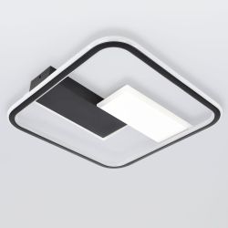 Светильник потолочный светодиодный ЭРА Модерн Henri CLL-1-104W 3K-6,5K RC BK с ДУ черный