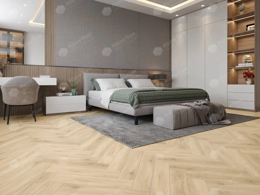 Каменно-полимерная плитка Alpine Floor Parquet Light Дуб Ригель ЕСО 13-24