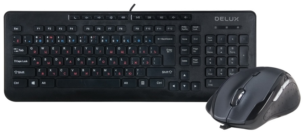 Клавиатура Delux DLD-6220OUB черный
