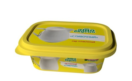 Сыр плавленый "Это вкусно" 40% 150г. Сливочный Бабушкина крынка