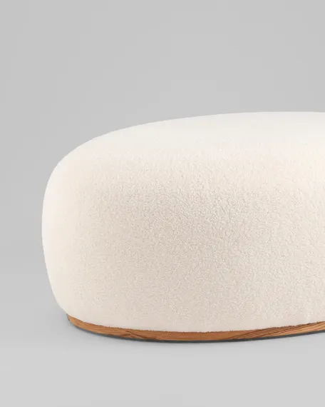 Пуф Полли XL тедди белый