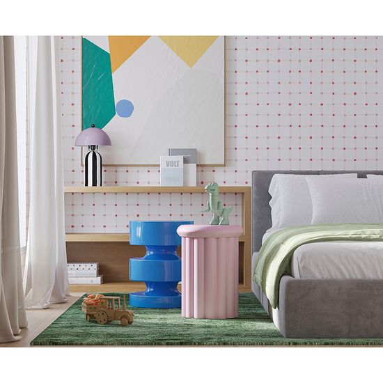 Столик приставной vivlend, D34 см, сиреневый