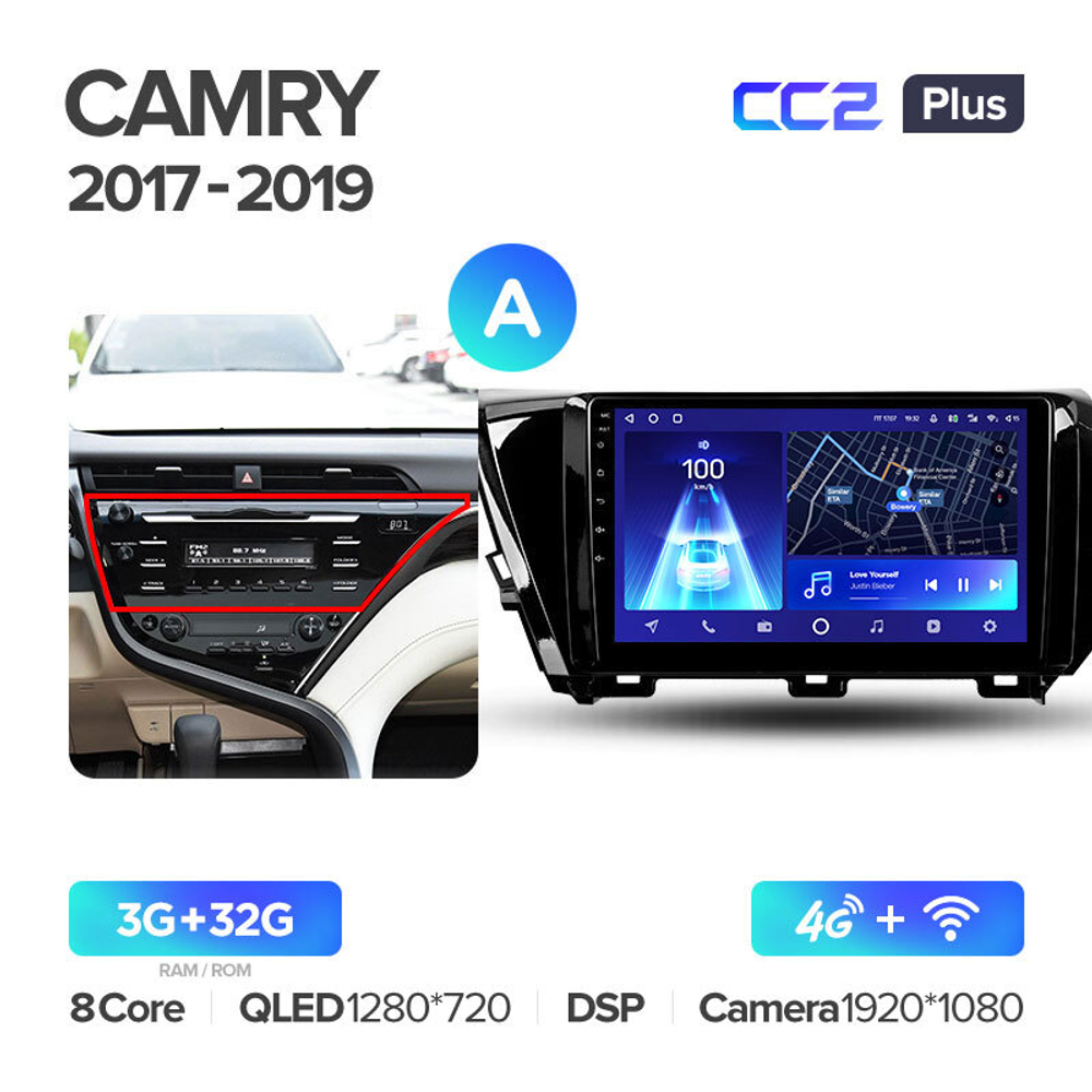 Teyes CC2 Plus 10,2" для Toyota Camry 8 2017-2020