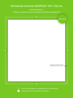 Натяжные потолки 6.8 м2, 7.1 м2, 18.3 м2