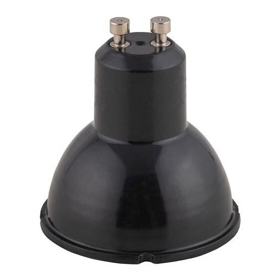 Лампа светодиодная GU10 7W 3000K чёрная 8348