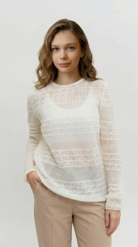 Джемпер женский Т038-01 белый