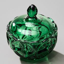 БЛЮДО С КРЫШКОЙ "ELEGIA" EMERALD 12Х12 СМ