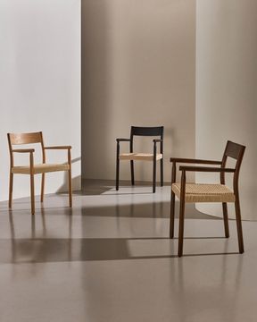 Yalia Стул из массива дуба с натуральной отделкой и сиденьем из 100% веревки La Forma Испания 