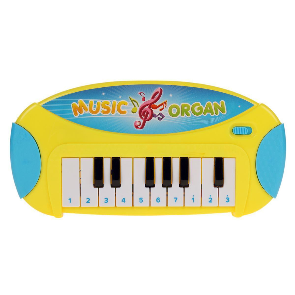 Пианино 22см, желтый, пакет 21-16