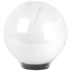 Садово-парковый светильник ЭРА НТУ 02-100-351 шар опаловый призма на опору / кронштейн IP44 Е27 max100Вт d350mm | Садово-парковые светильники