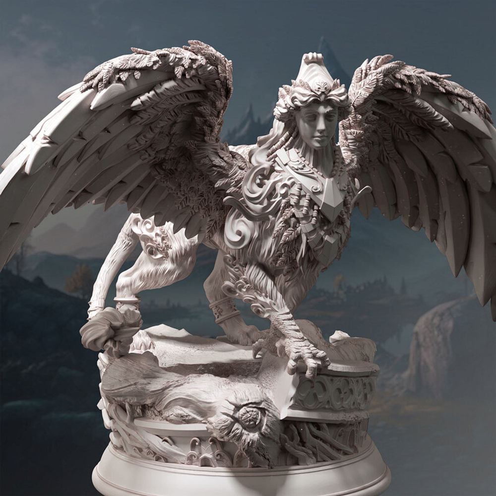 Сфинкс монстр миниатюра для dnd, днд, pathfinder, фентези, Настольная игра, НРИ, Варгейм, РПГ