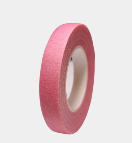 Тейп лента флористическая Розовая 12мм, 27м
