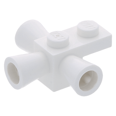 Lego Кубик с тремя разъемами-рулевое сопло (белый) 4188288