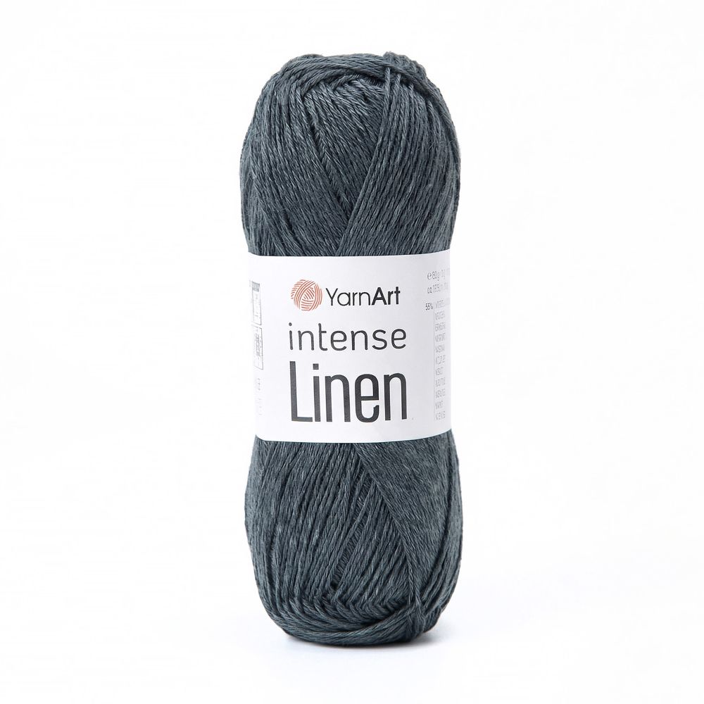 Пряжа YarnArt Intense Linen, Темно-серый
