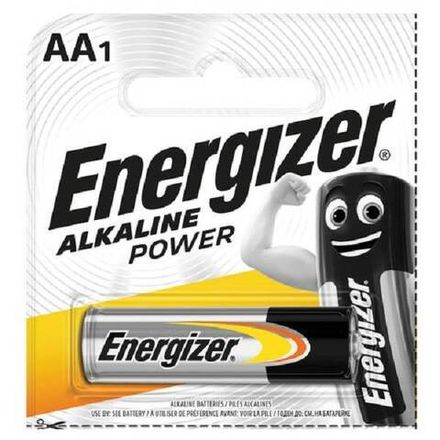 Батарейки Energizer Alkaline Power, AA LR-06, 1 шт/блистере (отрывной блок)
