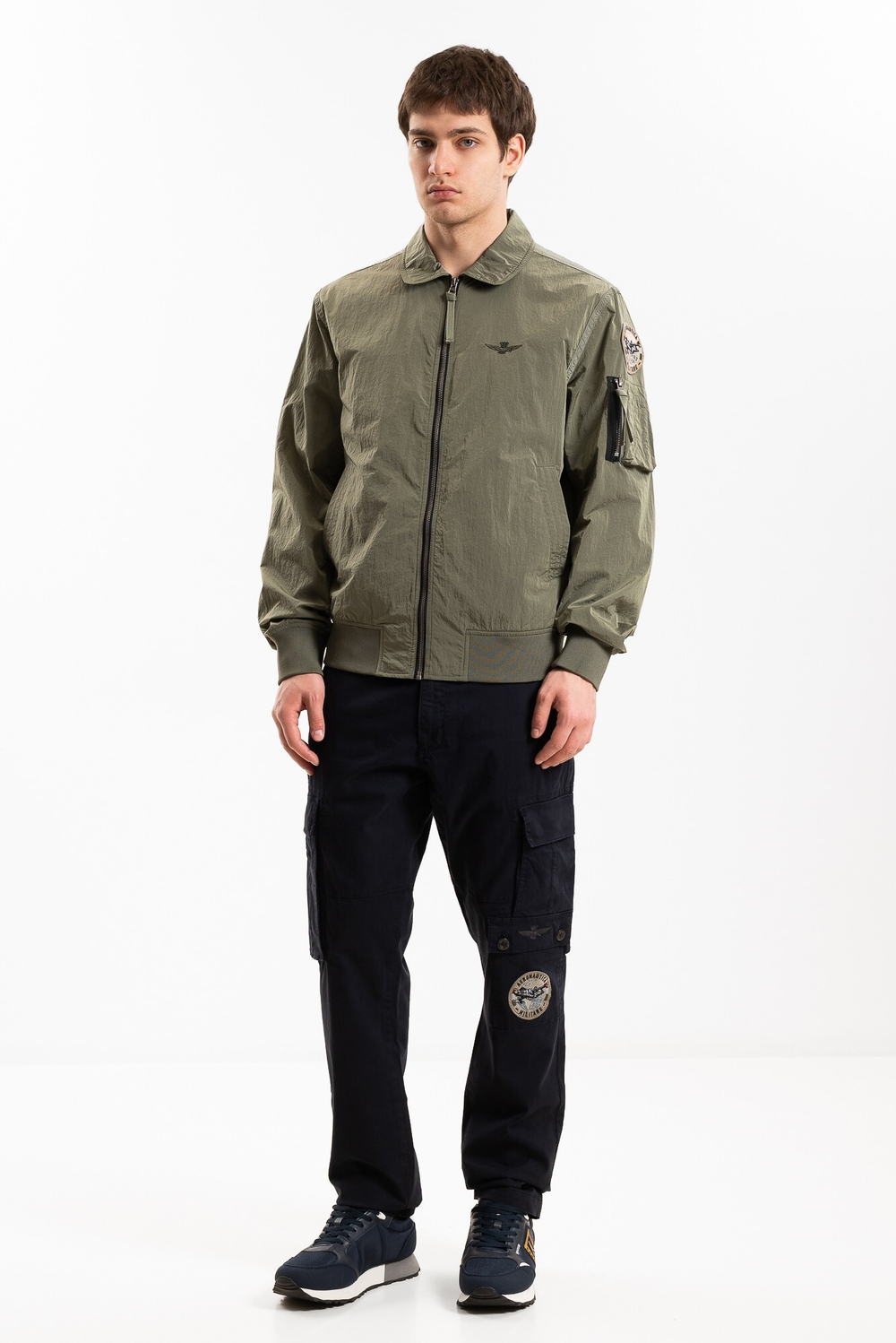 Куртка-бомбер муж. AERONAUTICA 2150 хаки