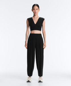 Oysho Длинные брюки-блумеры Light Touch, черный