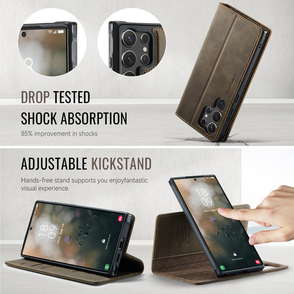 Чехол-кошелек CaseMe 2 in 1 MagSafe Samsung Galaxy S23 Ultra