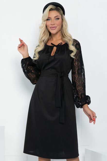 Платье Аура НЬЮ (черное) П12923-10М LT Collection