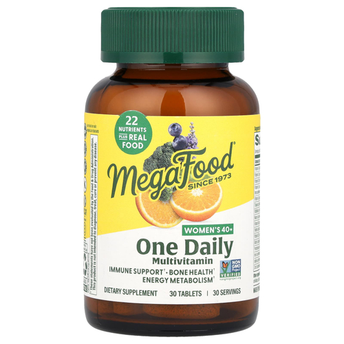 MegaFood, мультивитамины для женщин старше 40 лет для приема один раз в день, 30 таблеток