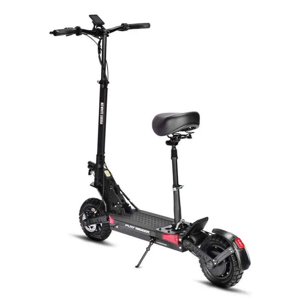 Электросамокат WHITE SIBERIA LUNA 5.0 - exclusive 800W с сиденьем