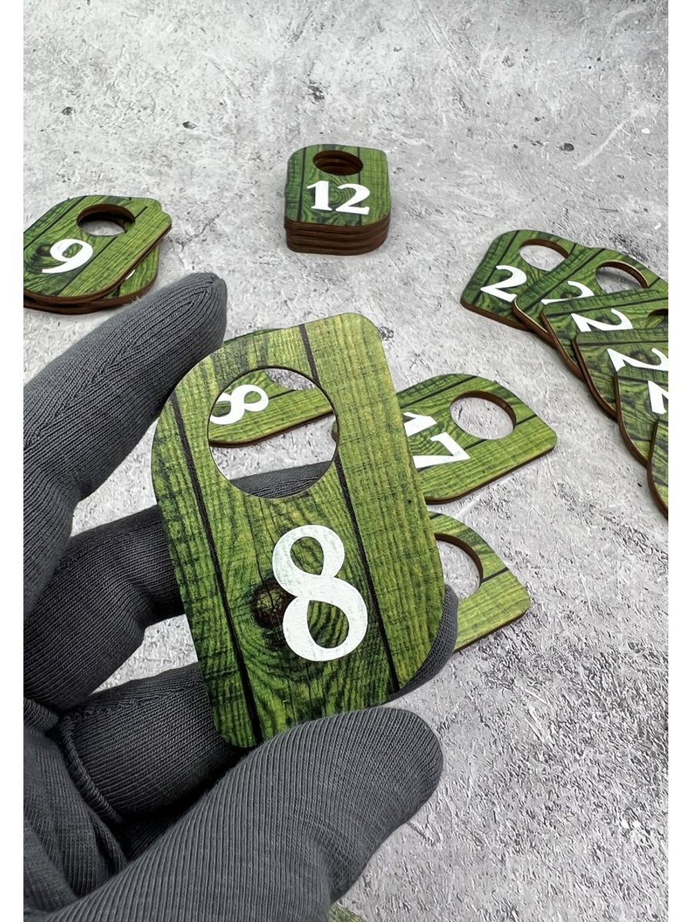 Номерки для гардероба 4х6 см