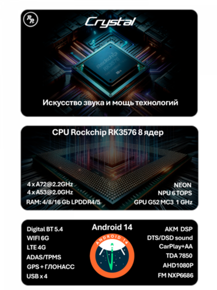 Магнитола для Chevrolet Cruze 2 (США) - Redpower 85152 PRO/PROmax ТОП звук, 2K QLED, Android 14, CarPlay, 4G SIM-слот