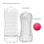 Мужской мастурбатор Black hole с внутренним стимулятором, розовый