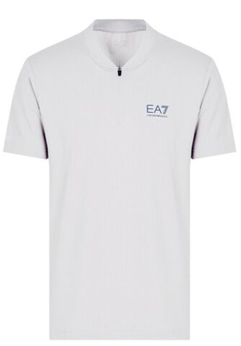 Мужское теннисное поло EA7 Man Jersey - белый