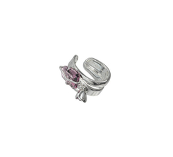 KVK THE BLOSSOM Peach Crystal Pendant Ear