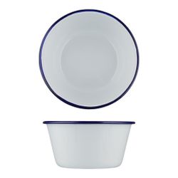 Салатник 1250 мл d 17,5 см h8 см Blue Rim эмалированая сталь SUNNEX [1]