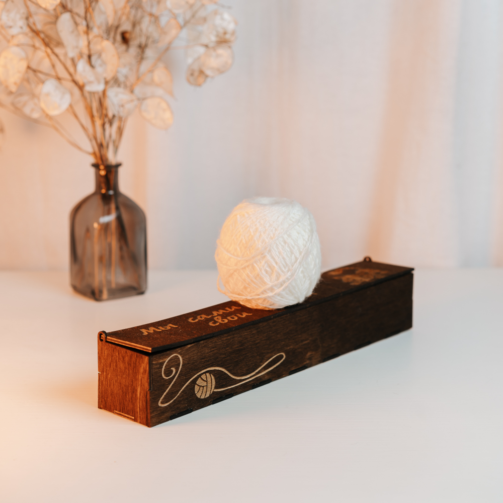 Деревянный Органайзер, короб, футляр для веретена 330 мм. OV9