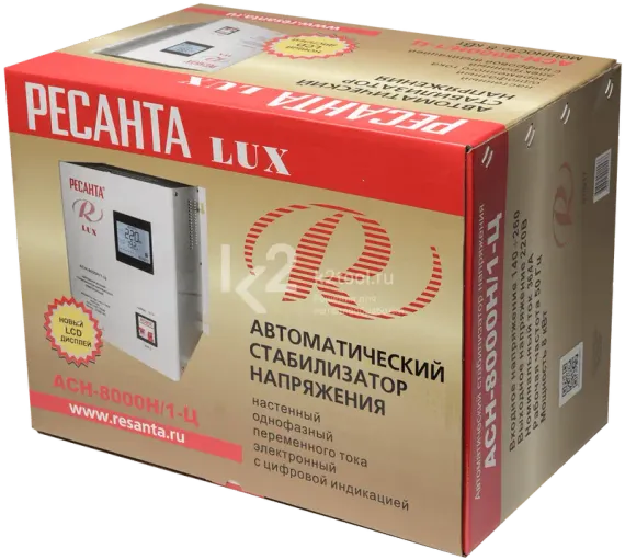 Стабилизатор напряжения Ресанта АСН-8000Н/1-Ц LUX