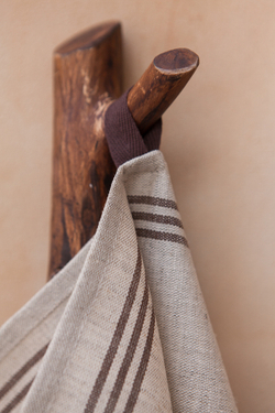 Набор кухонных полотенец 2шт 50х70 Luxberry Linen Line натуральный/коричневый