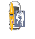 Палатка на крышу автомобиля AUTOHOME OVERCAMP SMALL, тент карбон, лестница 215 мм